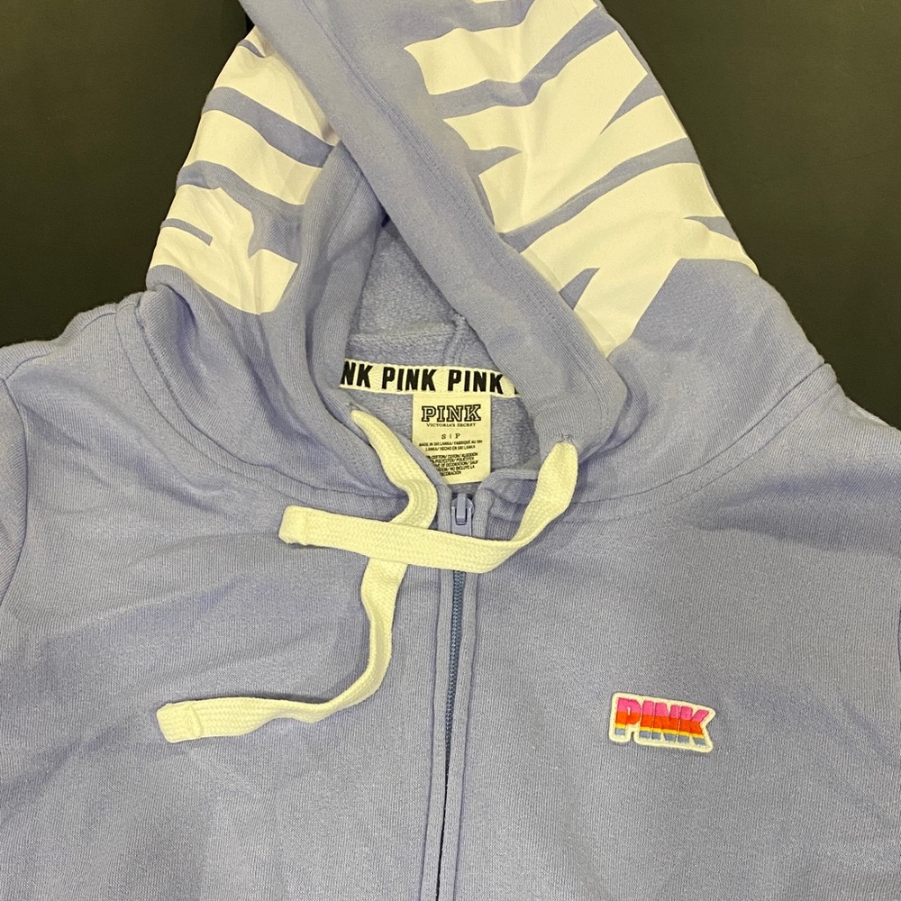 PINK Victoria's Secret Lavender Zip-Up Hoodie